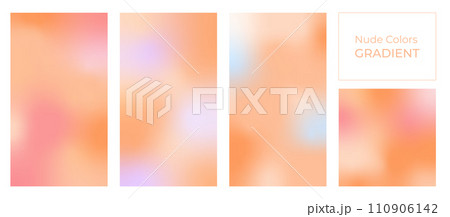 Set of backgrounds pastel nude tone colors. Trendy soft gradient for vertical stories, poster, social media post, etc. Set of backgrounds pastel nude tone colors. Trendy soft gradient for vertical stories, poster, social media post, etc. 110906142