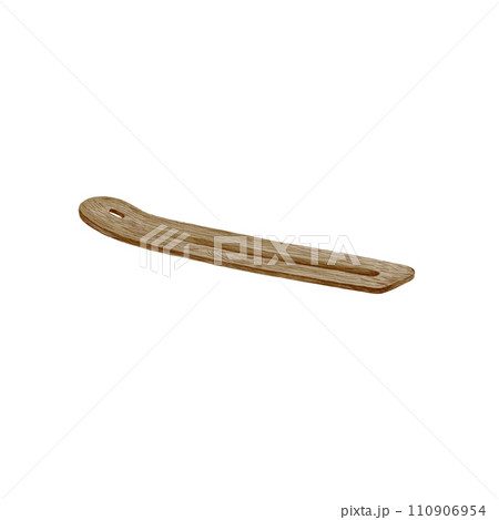 Wooden stand for aroma sticks, watercolor illustration isolated on white background for spa, relaxation, meditation, wellness design. Wooden stand for aroma sticks, watercolor illustration isolated on white background for spa, relaxation, meditation, wellness design. 110906954