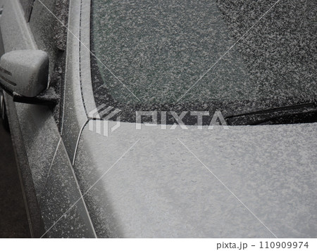 車に積もった雪 車に積もった雪 110909974