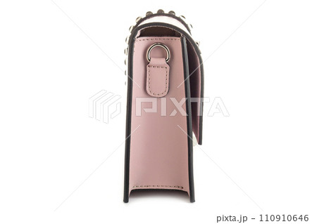 Bag clutch isolated on white fashion leather 110910646