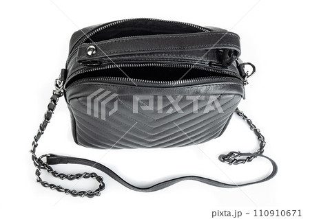 Bag clutch isolated on white fashion leather Bag clutch isolated on white fashion leather 110910671
