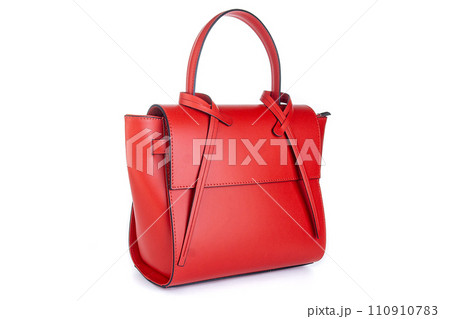 Bag clutch isolated on white fashion leather 110910783
