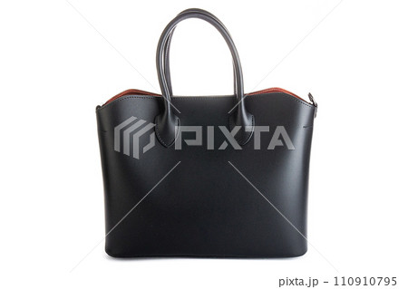 Bag clutch isolated on white fashion leather 110910795