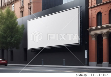billboard in the middle of a city,Free billboard mockup 110912102