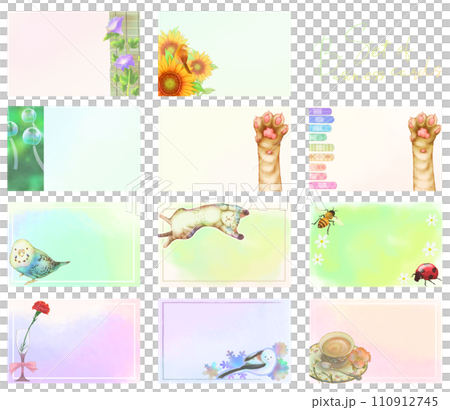 名片套裝（動物、花卉） 110912745