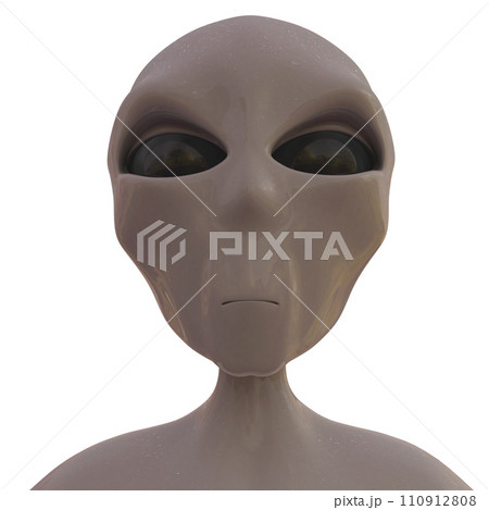 Alien isolated on white background. Alien isolated on white background. 110912808