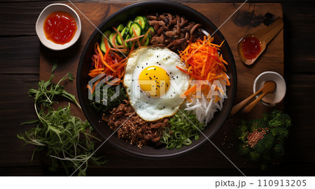 韓国レストランのビビンバ 韓国レストランのビビンバ 110913205