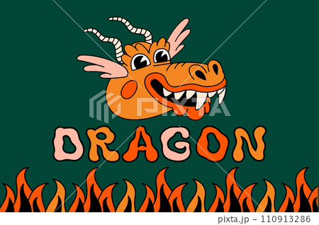 Chinese dragon, 2024 year lunar symbol Chinese dragon, 2024 year lunar symbol 110913286