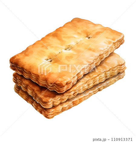 Biscuit bread water color hi quality isolated on white background 110913371