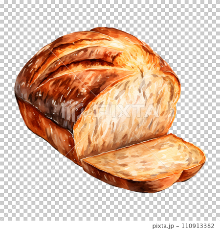 bread water color hi quality isolated on white background 110913382