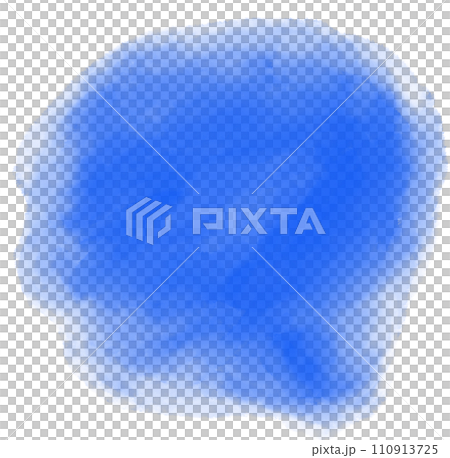 Blue cool ocean water tone watercolor bubble brush painting texture art 110913725