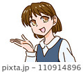 案内する女性 110914896