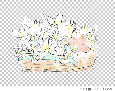 ペット葬儀のイラスト ペット葬儀のイラスト 110915599