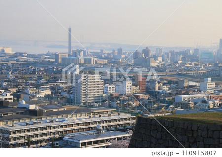 丸亀城からの眺望（香川県・丸亀市） 110915807
