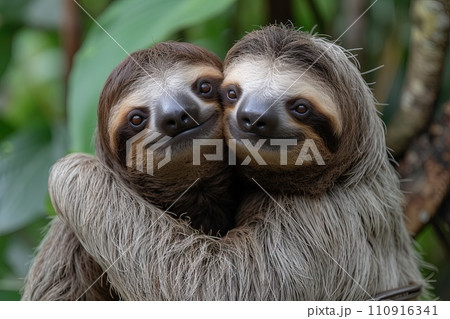 Sloth Speed Dating Event: Picture sloths...のイラスト素材 [110916341] - PIXTA