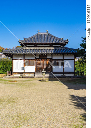 奈良県生駒郡斑鳩町の法起寺　講堂（本堂） 110916515
