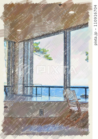 海の見えるカフェ 110916704