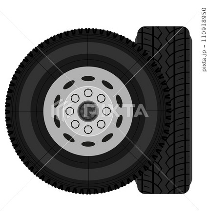 bus or truck wheel stock vector illustration bus or truck wheel stock vector illustration 110918950