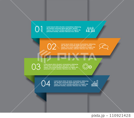 Infographic design template with place for your data. Vector illustration. 110921428