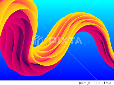 Fluid Color shape illustration. Abstract Background. Eps10 vector. 110921608