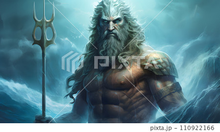 ギリシャ神話のポセイドン 110922166