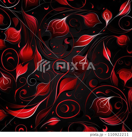 Valentines day flat abstract pink, red hearts black background banner. Perfect for Valentines Day card, romantic themed design, voucher, greeting card, wrapping paper, gift package. Concept love. Valentines day flat abstract pink, red hearts black background banner. Perfect for Valentines Day card, romantic themed design, voucher, greeting card, wrapping paper, gift package. Concept love. 110922211