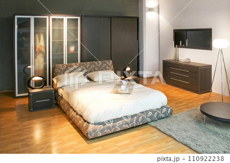 Modern bedroom angle Modern bedroom angle 110922238