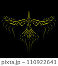 Phoenix bird risen from the ashes, fire bird 110922641