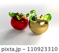 3D model of apples made of red gold metal 110923310