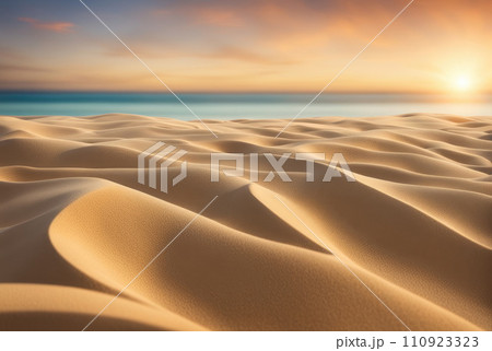 Serene Dunes Overlooking Ocean at Sunrise Serene Dunes Overlooking Ocean at Sunrise 110923323