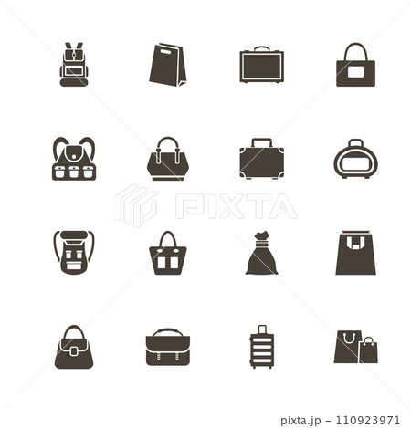 Bag - Flat Vector Icons Bag - Flat Vector Icons 110923971