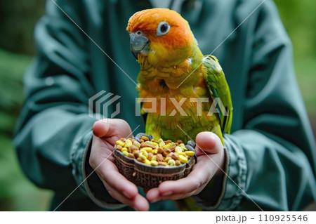 Parrot: how to properly care for and feed 110925546
