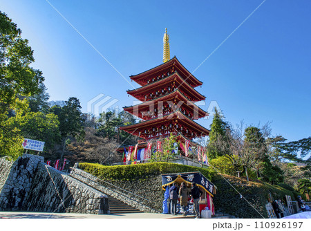 東京都・日野市 高幡不動尊金剛寺 五重塔 正月の風景 東京都・日野市 高幡不動尊金剛寺 五重塔 正月の風景 110926197