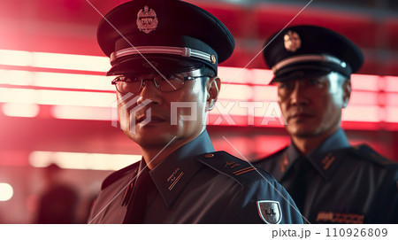 日本の警備隊のイメージ「AI生成画像」 日本の警備隊のイメージ「AI生成画像」 110926809