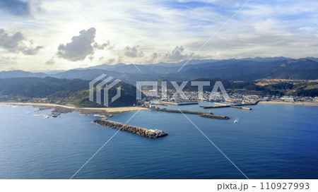 Japanese fishing port town Aoshima Miyazaki 110927993