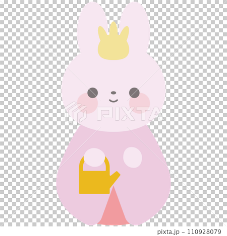 兔子娃娃的插圖 110928079