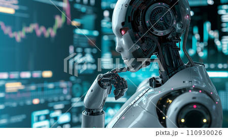 AIロボットのビジネスマン「AI生成画像」 110930026