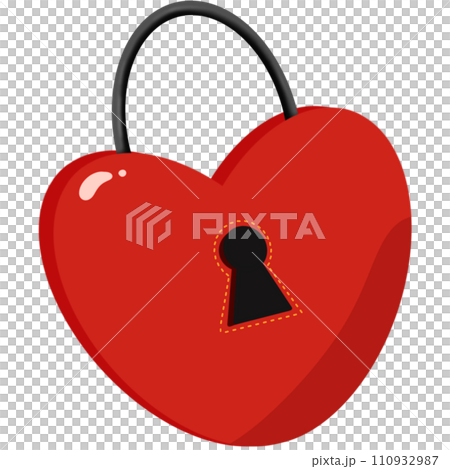 Heart with keyhole Heart with keyhole 110932987