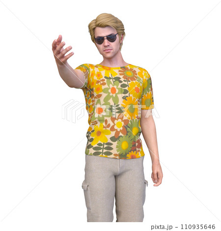 サングラスをかけた男性 サングラスをかけた男性 110935646