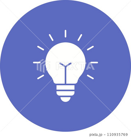 Indicator Lamp icon vector image. 110935769