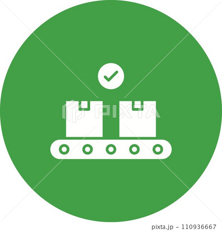 Final Manufacturing icon vector image. 110936667