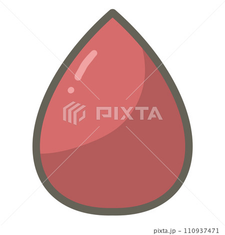 Cute pastel medical donation blood drop simple illustration  110937471