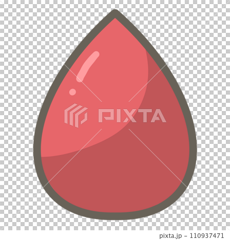 Cute pastel medical donation blood drop simple illustration  110937471