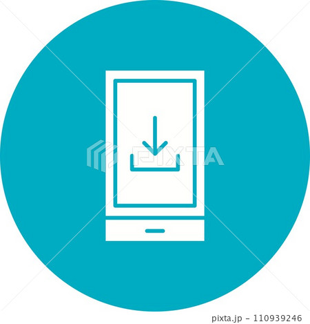 Download To Phone icon vector image. 110939246