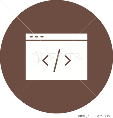 Code icon vector image. Code icon vector image. 110939449