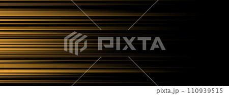 Abstract yellow lighting effect speed direction on a black background vector Abstract yellow lighting effect speed direction on a black background vector 110939515