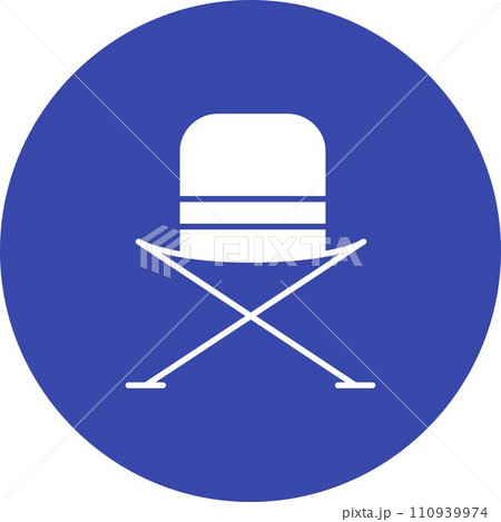 Camping Chair icon vector image. 110939974