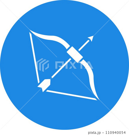Bow And Arrow icon vector image. Bow And Arrow icon vector image. 110940054