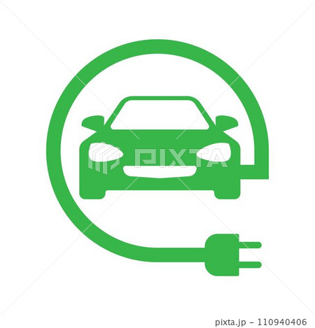 Electric car icon logo design 110940406