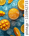 slices of fresh orange 110942715